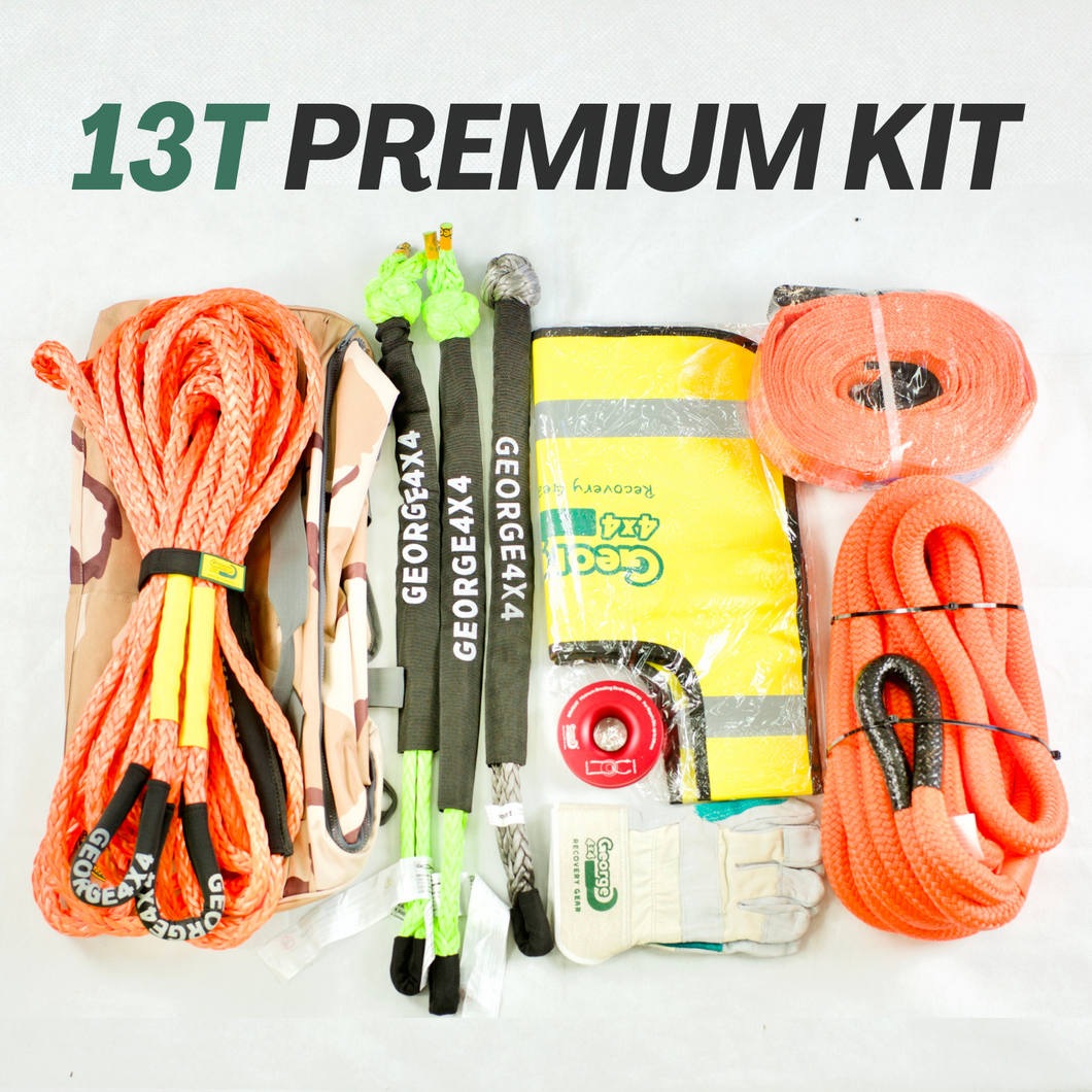 13T Snatch & Winch Premium Recovery Kit 10pcs