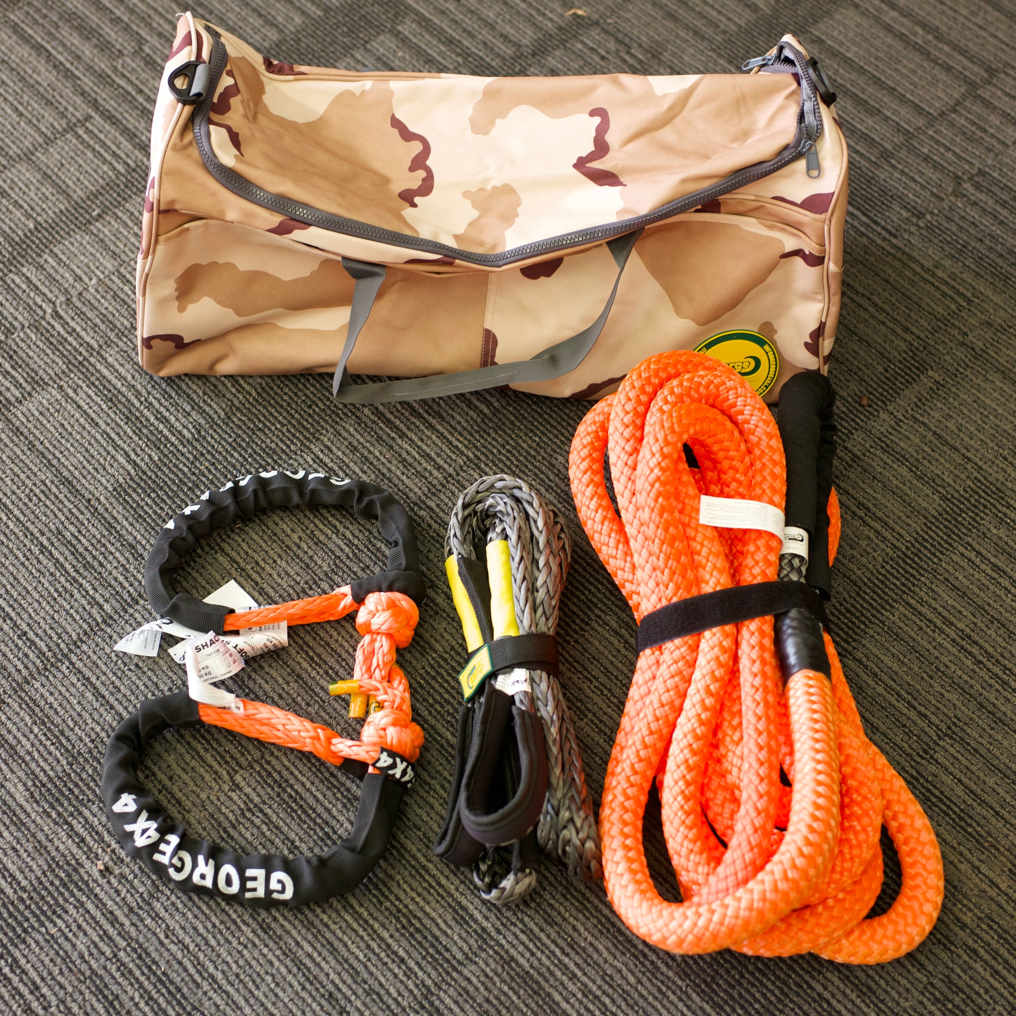 13K Essential Snatch Recovery kit: Kinetic Rope 13300kg + Bridle