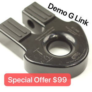 Black G Link 4WD Recovery Winch Link, Ideal for Soft Shackle & Winch Rope