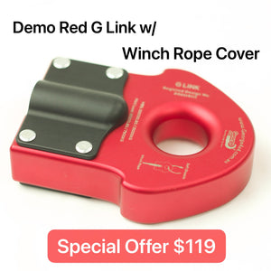 Red G Link 4WD Recovery Winch Link, Ideal for Soft Shackle & Winch Rope