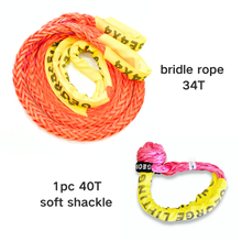 Load image into Gallery viewer, George4x4 Bridle Rope Soft Shackle Kit includes 1pc*Bridle Rope(Orange), Australian made 20mm*6m Breaking Strength: 34000kg 1pc/2pcs*Soft Shackle, Australian made 80cm*40000kg (Pink) Soft shackle and Bridle rope Hand Made in Australia Australian Designed Tested by NATA-accredited lab Lighter and safer