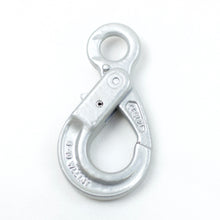 Load image into Gallery viewer, Grade100 Self-locking Hook for Towing Chain / Trailer Chain Self-locking Eye Hook size: 6mm WLL 1,400kg, Breaking Force 5,600kg Can be used together with BOTH Chain 4177-25 (10mm) and 4177-35 (13mm).  This setup suits a Trailer with an ATM up to 3700kg (perfectly with 2500kg and 3500kg).  