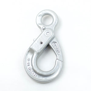 Grade100 Self-locking Hook for Towing Chain / Trailer Chain Self-locking Eye Hook size: 6mm WLL 1,400kg, Breaking Force 5,600kg Can be used together with BOTH Chain 4177-25 (10mm) and 4177-35 (13mm).  This setup suits a Trailer with an ATM up to 3700kg (perfectly with 2500kg and 3500kg).  