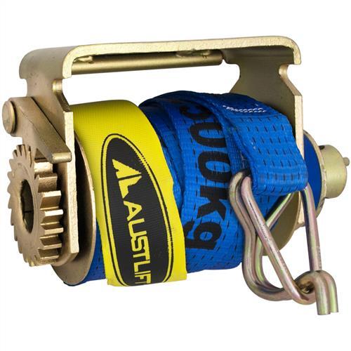 Truck Winch with Webbing Strap Slide On Ratchet Type