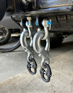 Ford Everest Kit: Hammerlock and Self Locking Hook & Shackle for Trailer Chain 4177-35 and 4177-25 (or Caravan or Camper)