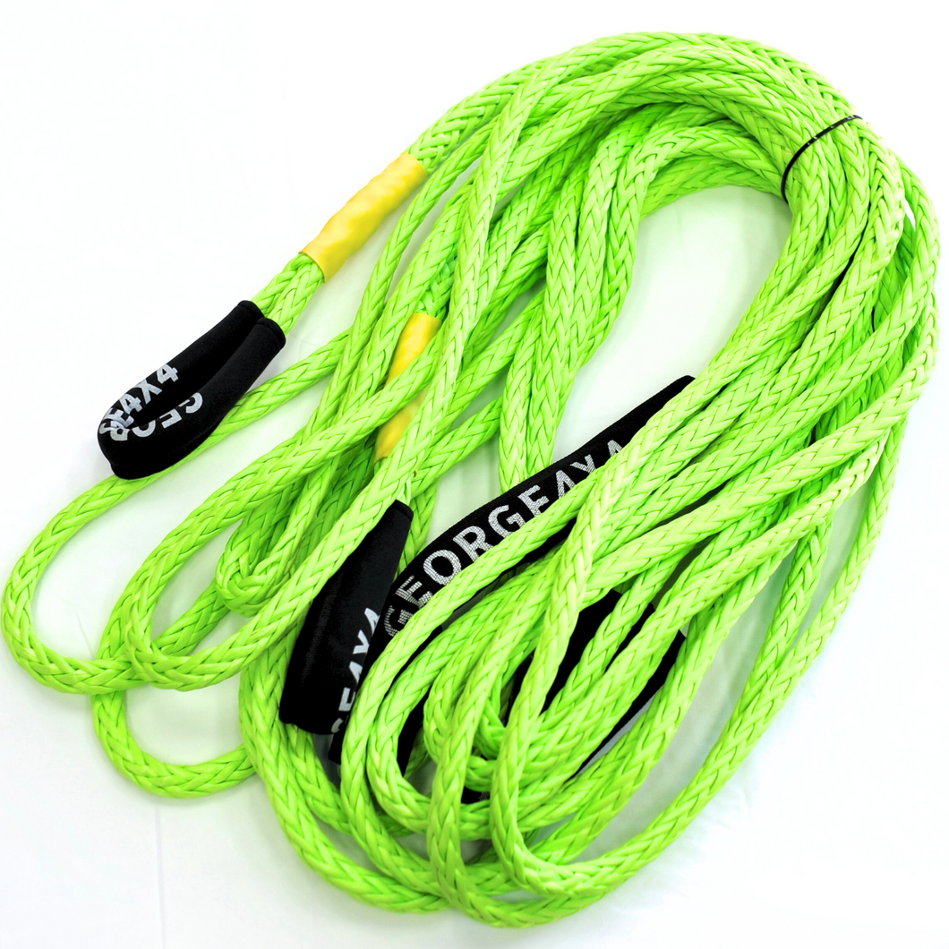 Australian made Tow Rope 12mm*13200kg Green, Winch Extension, 4WD Recovery