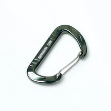 Load image into Gallery viewer, Aluminium Carabiner for Outdoor Activities This aluminium carabiner is made of 7075 aviation-grade material, lightweight, highly durable, and wear-resistant. 7075 aviation-grade aluminium. Wine red, Sapphire blue, Mineral grey 8x4.84cm/3.15x1.91in, 22g  This carabiner can be used for rock climbing, hammock clipping, yoga, backpack buckling, outdoor safety quick releases, keyring hanging, and keychain connecting.