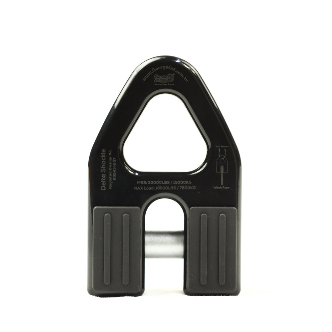 Compatible with both soft and steel shackles Unique DELTA shape /large hole design for smooth threading IP Australia Certified & Proprietary Design Quick and easy installation for hassle-free use Affordable Price 
Description: IP Australia Certified Design, Designed by George4x4 Team. Introducing the Delta Shackle - the ultimate evolution in winch hook design that combines safety, simplicity, and aesthetics delta-shaped eye accommodates both soft and steel shackles easily. Perfectly replacing traditional wi