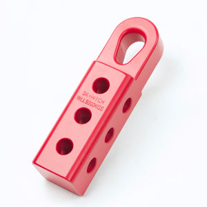 4WD Recovery Soft Shackle Hitch (SK+ Pro) Matte Red with Teardrop shaped Eyelet