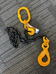 Grade 80 Chain Sling 13mm 1 Leg WLL 5.3Ton with Eye Type Self Locking Safety Hook Custom length( Tested and Assembly in Australia)