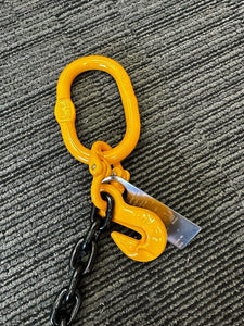 Grade 80 Chain Sling 10mm 1 Leg WLL 3.2Ton Custom Length Clevis Self Locking Safety Hook( Tested and Assembly in Australia)