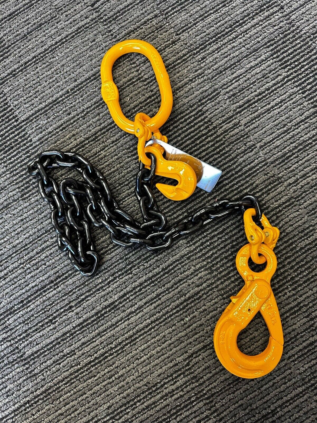 Grade 80 Chain Sling 8mm 1 Leg WLL 2Ton With Eye Self Locking Hook Custom Length ( Tested and Assembly in Australia)