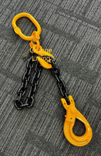 Load image into Gallery viewer, Grade 80 Chain Sling 13mm 1 Leg WLL 5.3Ton with Clevis Self Locking Safety Hook Custom length( Tested and Assembly in Australia)