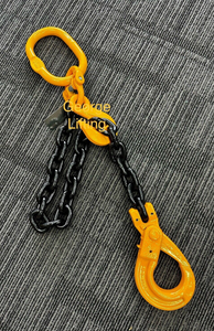 Grade 80 Chain Sling 13mm 1 Leg WLL 5.3Ton with Clevis Self Locking Safety Hook Custom length( Tested and Assembly in Australia)