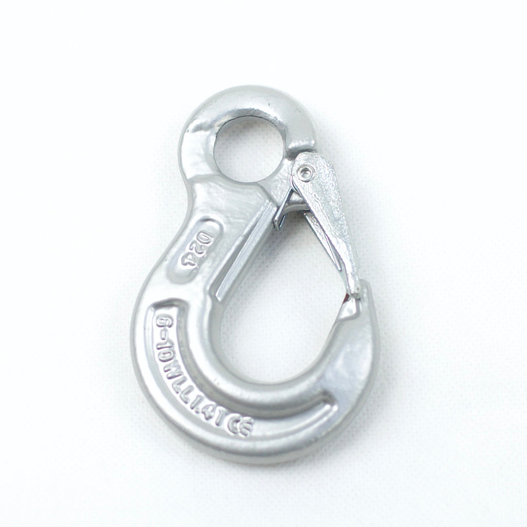 G100 6mm Sling Hook for Towing Chain / Trailer chain Eye Sling Hook: 6mm WLL 1,400kg, Breaking Force 5,600kg Can be used together with BOTH Chain 4177-25 (10mm) and 4177-35 (13mm).  This lifting component suits a Trailer with an ATM up to 3700kg (perfectly with 2500kg and 3500kg).