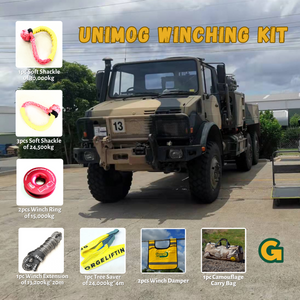 This Kit includes 1pc*Soft Shackle (Button Knot), Australian made 30000kg*85cm 3pcs*Soft Shackles (Button Knot), Australian made 24500kg*70cm 1pc*Winch Extension Rope (Grey), Australian made 13200kg*20m 2pcs*Aluminum Pulley Snatch Ring, Australian designed and NATA accredited lab tested 15000kg 1pc*Tree Equaliser 24000kg*4m 1pc Recovery Bag 2pcs*Dampener 