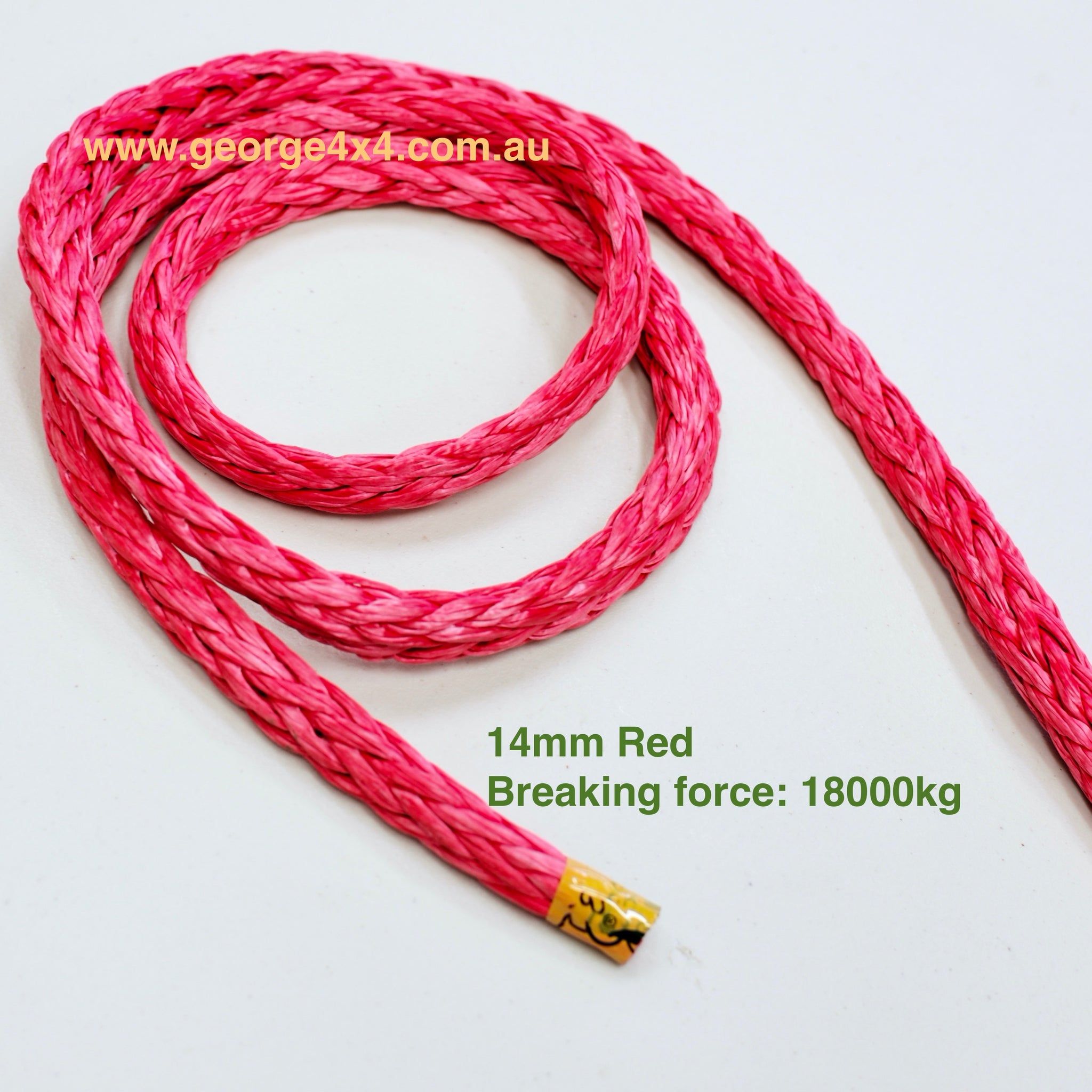 4-14mm Single Braid UHMWPE Spectra Boat Yacht 4WD 4X4 Recovery Rope *PER  METRE*